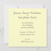 1920 thema huwelijksuitnodigingen kaart (Achterkant)