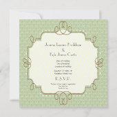 1920 thema huwelijksuitnodigingen kaart (Achterkant)