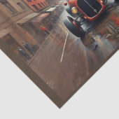 1920 Twee zitplaatsen raceauto in New York Tissuepapier (Detail)