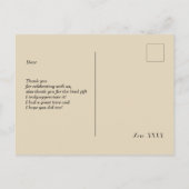 1920 - uitnodiging van flapper girl , gatsby bedan (Achterkant)