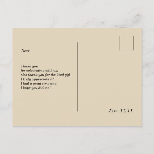 1920 - uitnodiging van flapper girl , gatsby bedan (Achterkant)