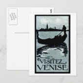 1920 Venetië-reisposter Briefkaart (Voorkant / Achterkant)
