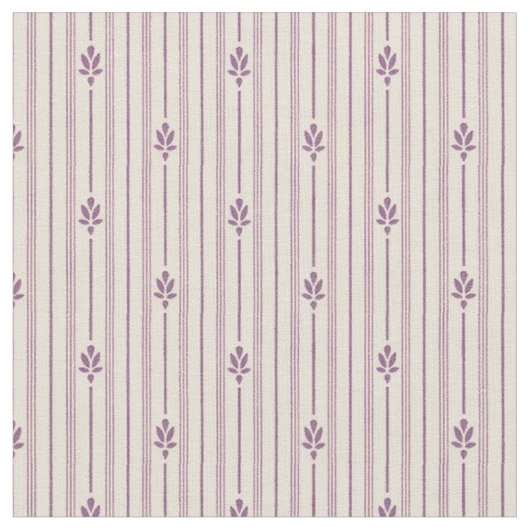 1920 Violet Strepen met Bloemen Stof (Close Up)