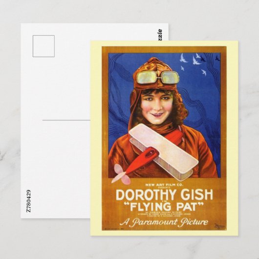 1920 - Vliegende Pat Briefkaart (Voorkant / Achterkant)