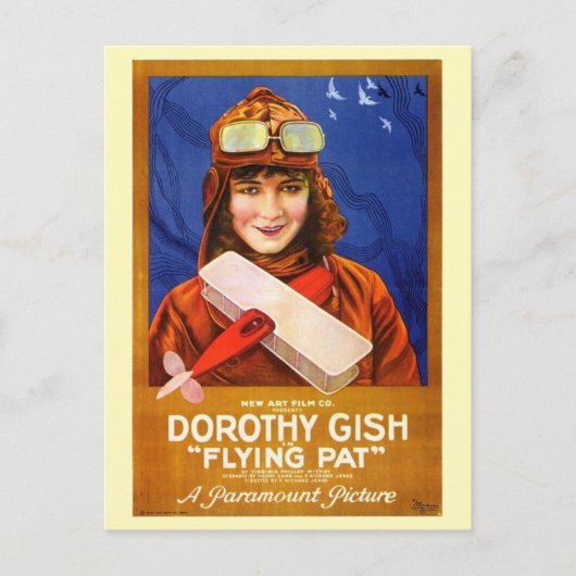 1920 - Vliegende Pat Briefkaart (Voorkant)