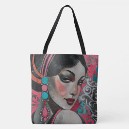 1920   vrouw tote bag