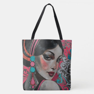 1920   vrouw tote bag