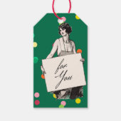 1920 vrouw voor jou cadeaulabel (Voorkant)