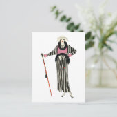 1920 Vrouwen Mode Illustratie Briefkaart (Staand voorkant)