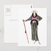 1920 Vrouwen Mode Illustratie Briefkaart (Voorkant / Achterkant)