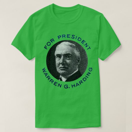 1920 Warren G Harding voor President T-shirt (Design voorkant)