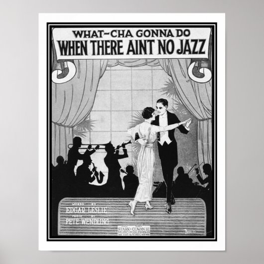 1920 Wat zal je doen als er geen Jazz is? Poster (Voorkant)
