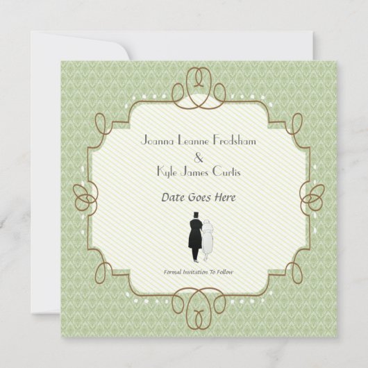 1920 werd geacht de datum te bewaren save the date (Achterkant)