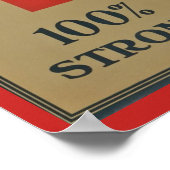 1920 WWI Red Cross"Wij behoren tot 100% sterk" Poster (Hoek)