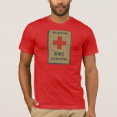 1920 WWI Rode Kruis "Wij zijn 100% sterk" T-shirt (Voorkant)