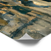 1920: Zwaar Storm Regen Parijs Olieschilders Poster (Hoek)