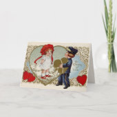 1920s Aanbieding van de  Valentijnsdag van de Lief Feestdagen Kaart (Voorkant)
