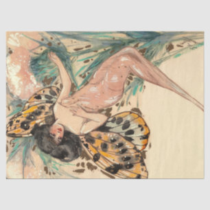 1920's Art Deco Art Nouveau Fairy Fairies Tissuepapier