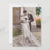  1920s Art Deco Bride en Groom Photo Card Kaart (Voorkant)