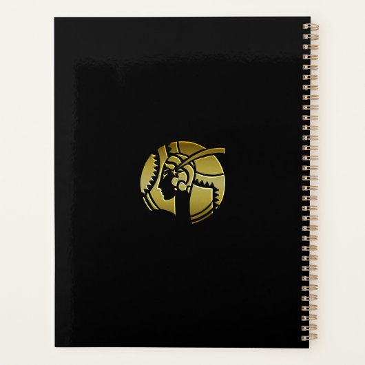 1920's Art Deco Diva in goud Planner (Achterkant)