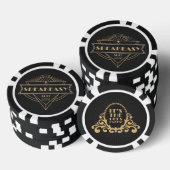 1920s Art Deco Flapper Slang Speakeasy Bijen Knieë Poker Chips (Opstapeling)