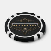 1920s Art Deco Flapper Slang Speakeasy Bijen Knieë Poker Chips (Enkel)