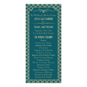 1920's Art Deco Gatsby Wedding Program Reclamekaart (Voorkant)