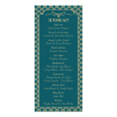 1920's Art Deco Gatsby Wedding Program Reclamekaart (Achterkant)