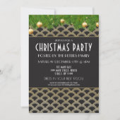 1920's Art Deco Kerst Gatsby Party Uitnodiging (Voorkant)