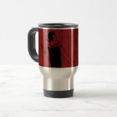 1920s Art Deco Modellen op Modeshow Rood Reisbeker (Voorkant links)