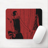 1920s Art Deco Moderne voor modeshow Rood Muismat (Met muis)
