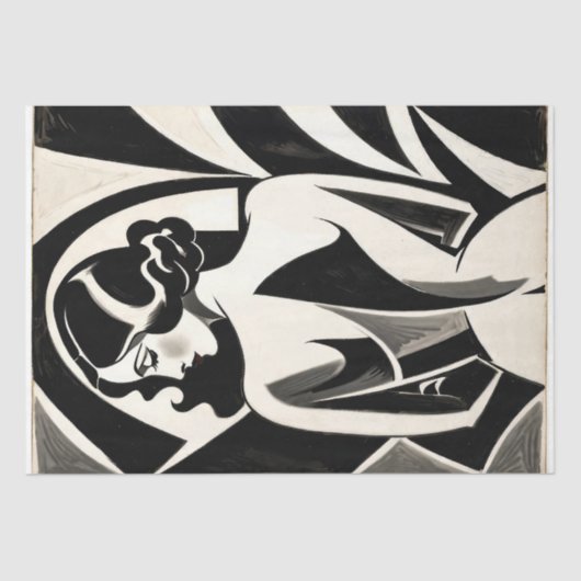 1920s  Art Deco Poster #1 - Decoupage - Tissuepapier (Voorkant)