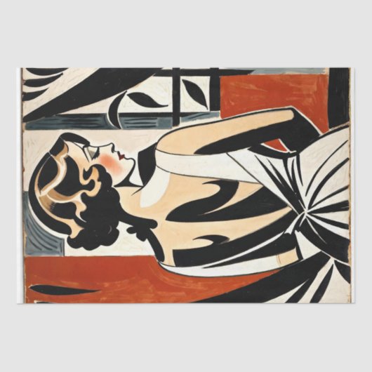 1920s  Art Deco Poster #2 - Decoupage - Tissuepapier (Voorkant)