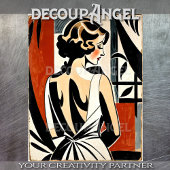 1920s  Art Deco Poster #2 - Decoupage - Tissuepapier