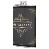1920s Art Deco Speakeasy Hip Flask Heupfles (Links)