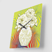 1920s Art Deco Square Clock Vierkante Klok (Hoek)