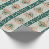 1920s Art Deco Stripe Cadeaupapier (Hoek)