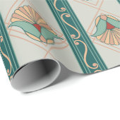 1920s Art Deco Stripe Cadeaupapier (Rol Hoek)