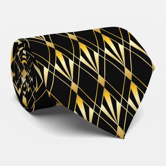 1920s Art Deco - Stropdas (Opgerold)