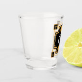 1920s Art Deco  Style Monogram Shot Glas (Links)