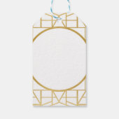 1920's Art Deco Verjaardag Gatsby Dank u Labels 20 Cadeaulabel (Achterkant)