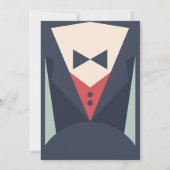 1920's Art Deco Verjaardag Gatsby Murder Mystery Kaart (Achterkant)