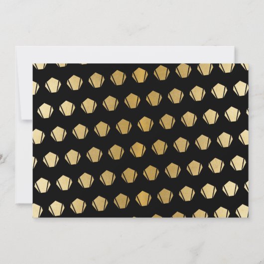 1920's Art Deco Verjaardagsfeest Foto Nodig Gatsby Kaart (Achterkant)