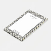 1920s Art Deco Zwart & Wit Fans Post-it® Notes (Schuin)