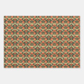 1920s Art Nouveau Geraniums -  Bloemen Inpakpapier Vel (Voorkant 3)