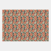 1920s Art Nouveau Geraniums -  Bloemen Inpakpapier Vel (Voorkant)