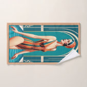 1920's Bather Towel Set. Bad Handdoek (Handdoek)
