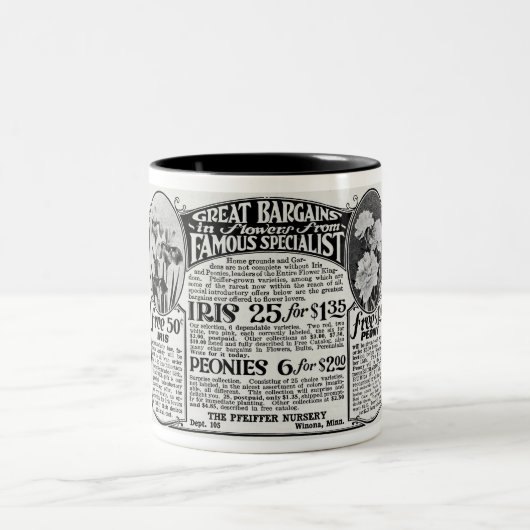 1920S BLOEMZAAD ADVERTEREN TWEEKLEURIGE KOFFIEMOK (Center)