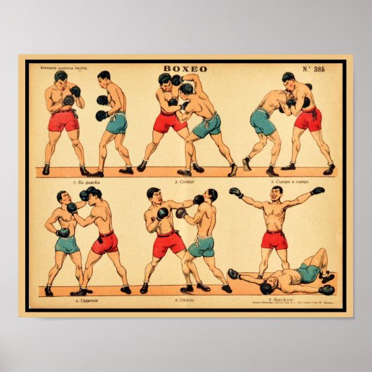 1920's Bokshouding en Slagen Poster (Voorkant)