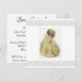  1920s Bridal Bedankkaart (Voorkant / Achterkant)